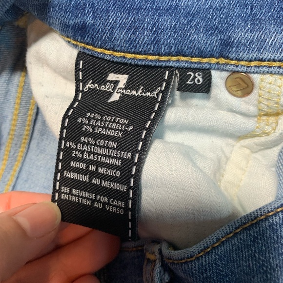 7 For All Mankind the Ankle Skinny jeans. Size 28. - Picture 4 of 9